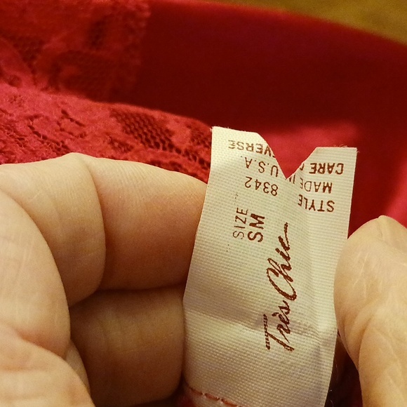 TRES CHIC VINTAGE NYLON 2 LAYERS PARTY DRESS, SMALL - Picture 3 of 4